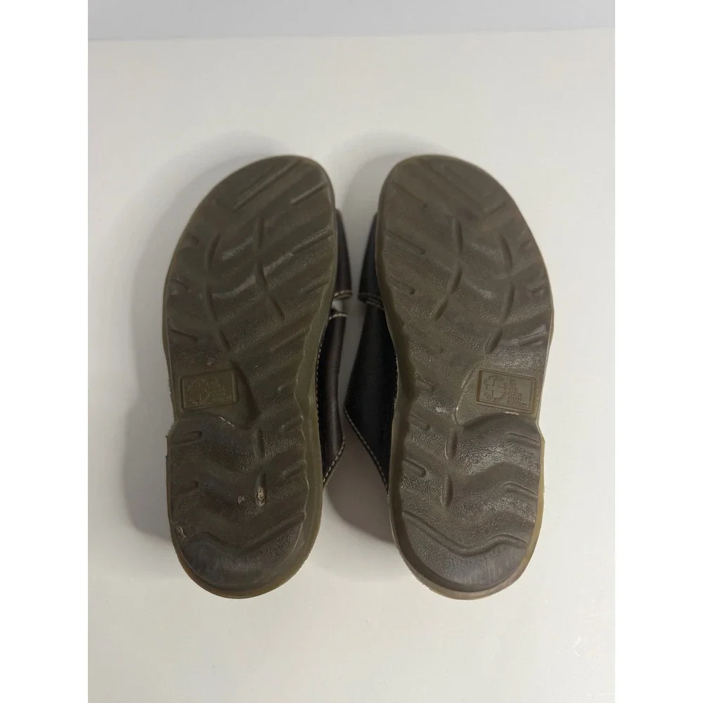 Dr. Martens Mens Brown Leather Buckle Slide Sandals AirWair 11 UK 12 US